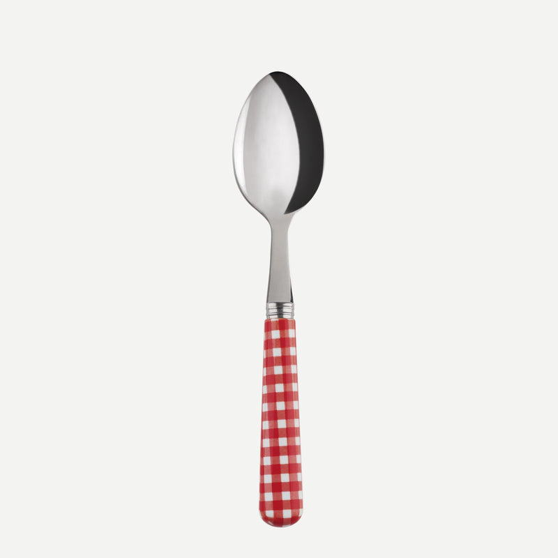 Sabre Vichy Gingham Tea Spoon - Red