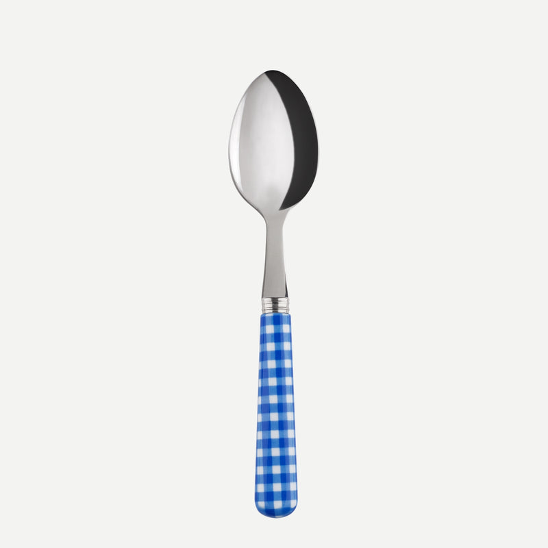 Sabre Vichy Gingham Tea Spoon - Lapis Blue