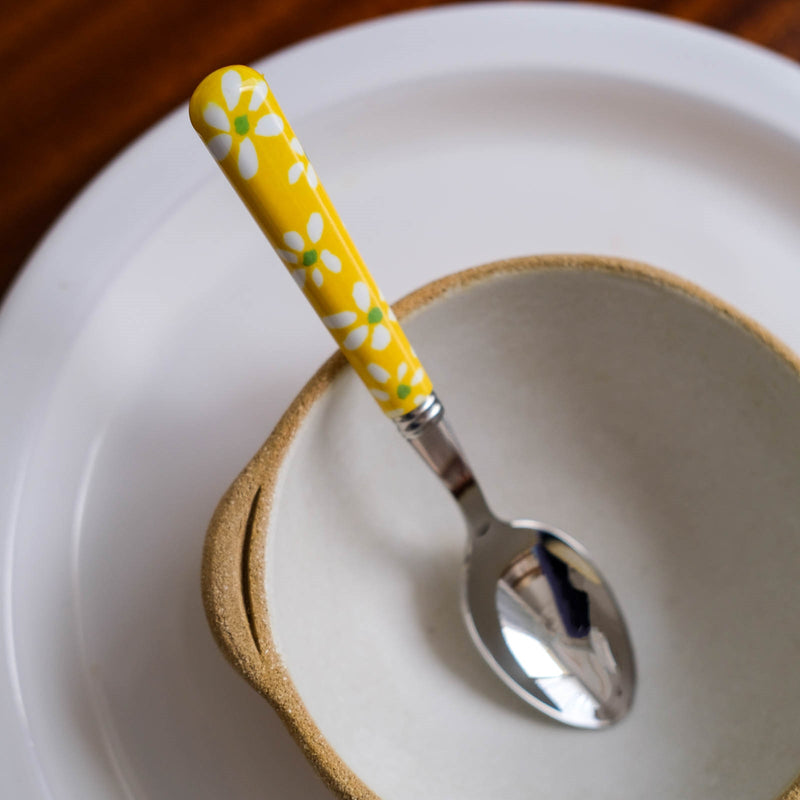 Sabre Marguerite Daisy Tea Spoon - Yellow