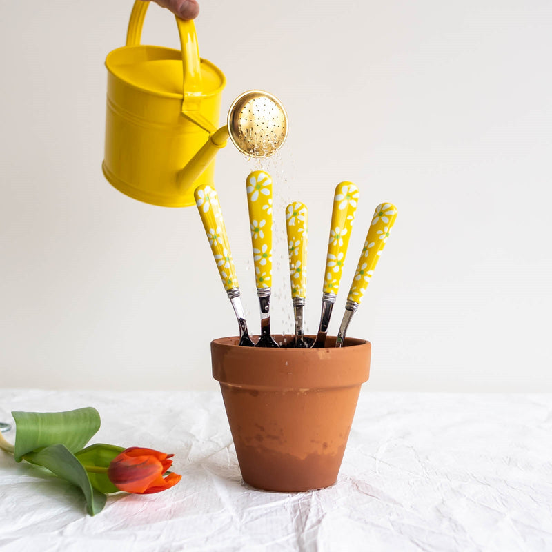 Sabre Marguerite Daisy Tea Spoon - Yellow