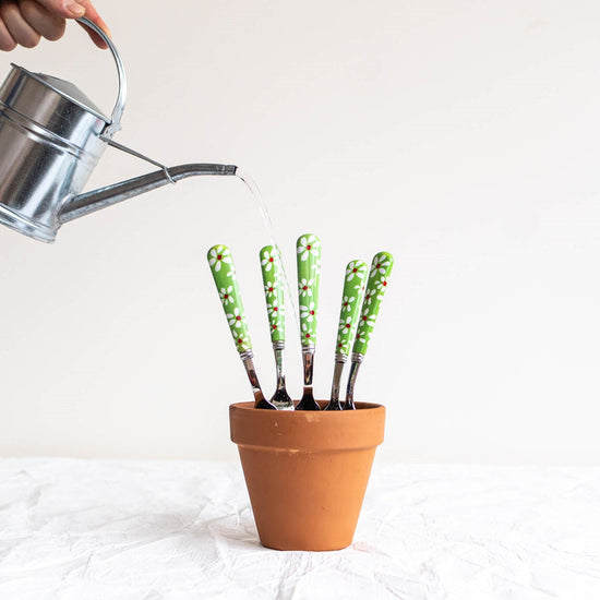 Sabre Marguerite Daisy Tea Spoon - Green Garden