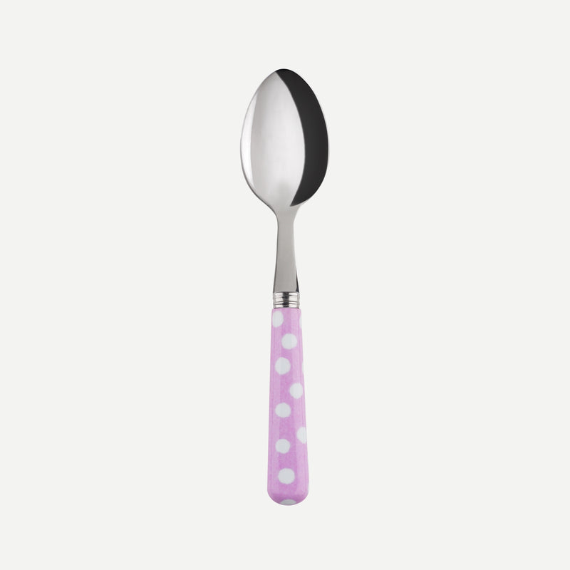 Sabre White Dots Tea Spoon - Pink