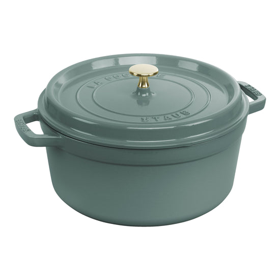 Staub Round 5.2L / 5.5-Qt Eucalyptus