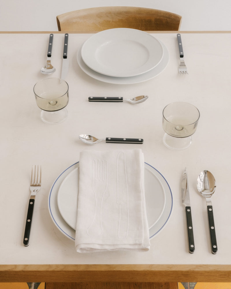 Sabre Bistrot Solid 5pc Place Setting - Black