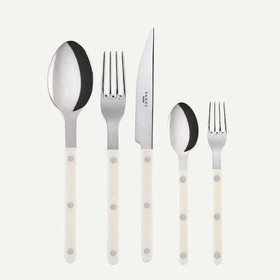 Sabre Bistrot Solid 5pc Place Setting - Ivory