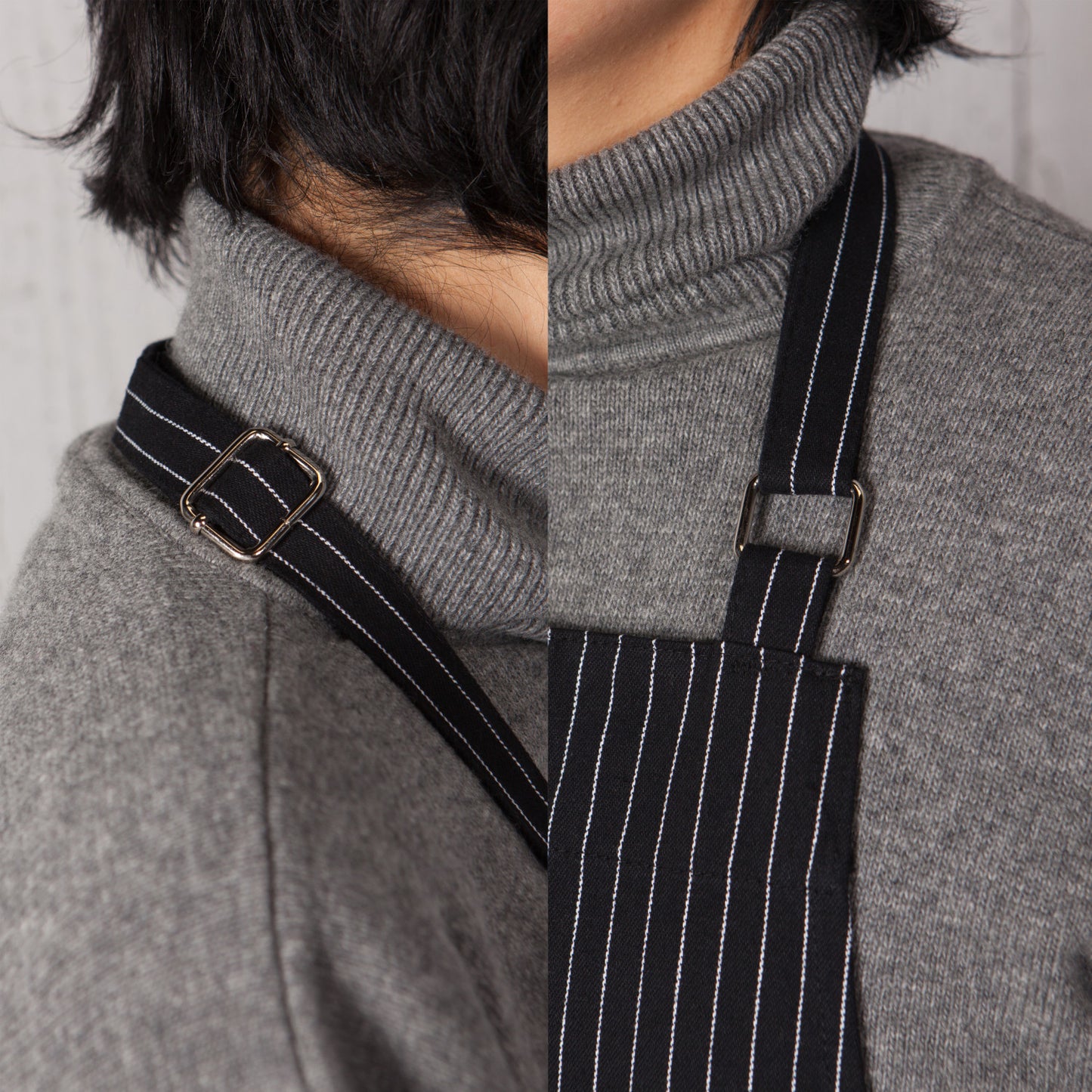 Apron - Chef - Pinstripe Black