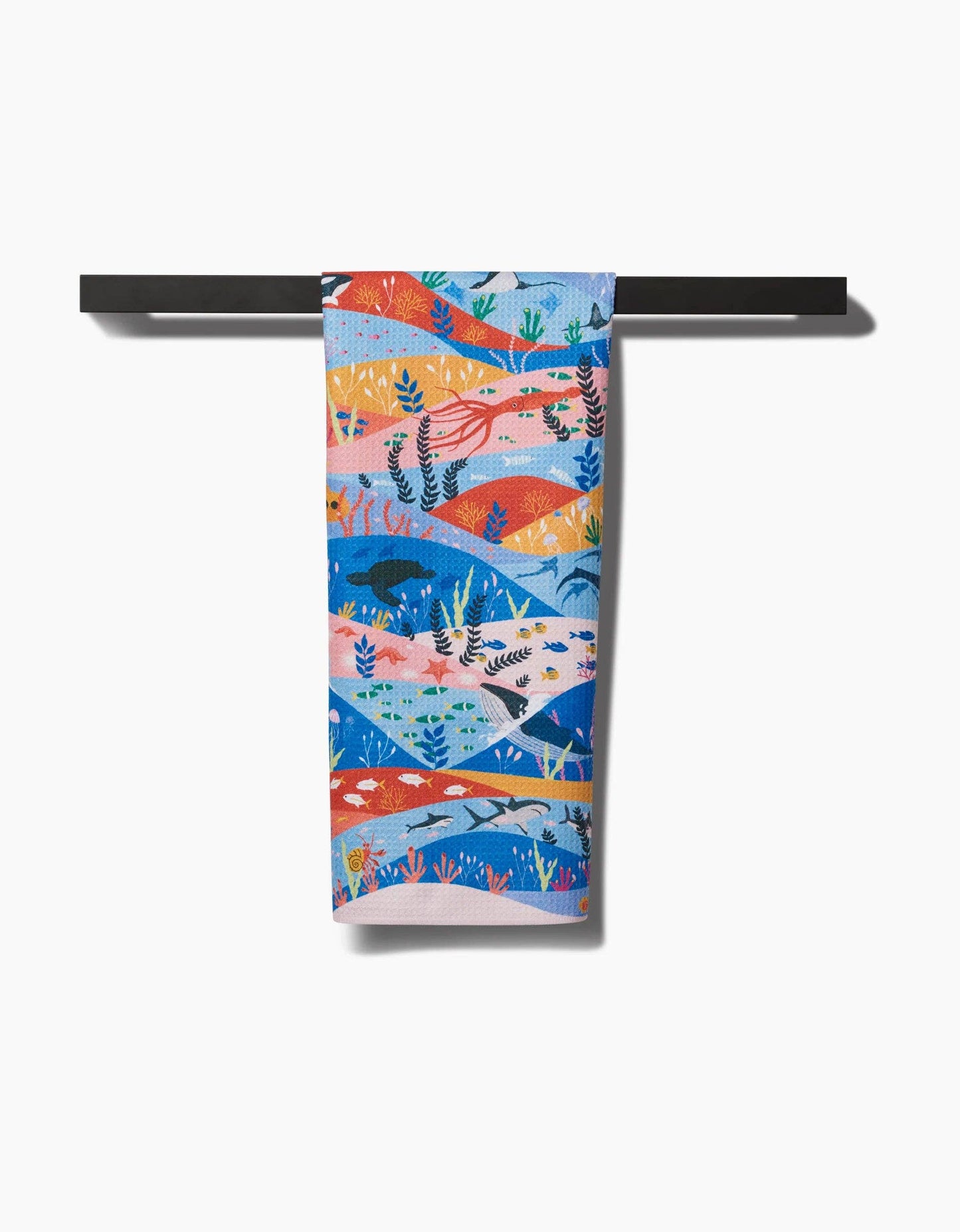 Geometry Oceans Tea Towel