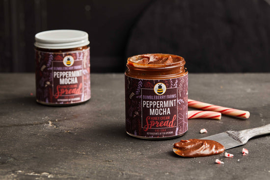 SEASONAL Peppermint Mocha Honey Cream Spread