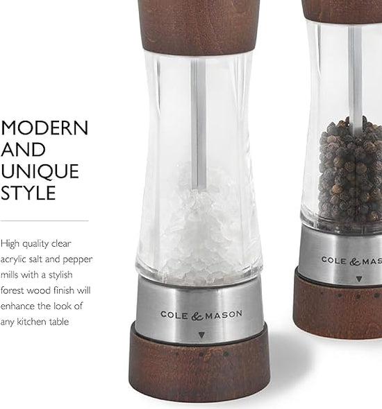 Derwent Salt & Pepper Mill Gift Set - Forest