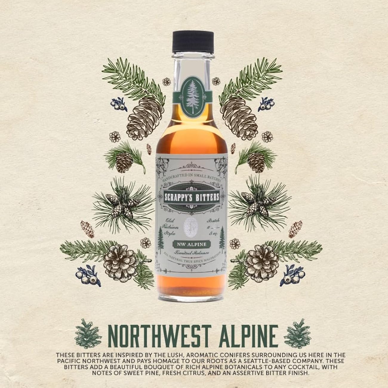 Scrappy's Bitters  150mL - Northwest Alpine