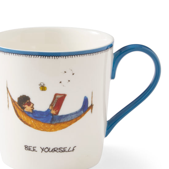 Portmeirion Kit Kemp Doodles Mug 12oz - Bee Yourself