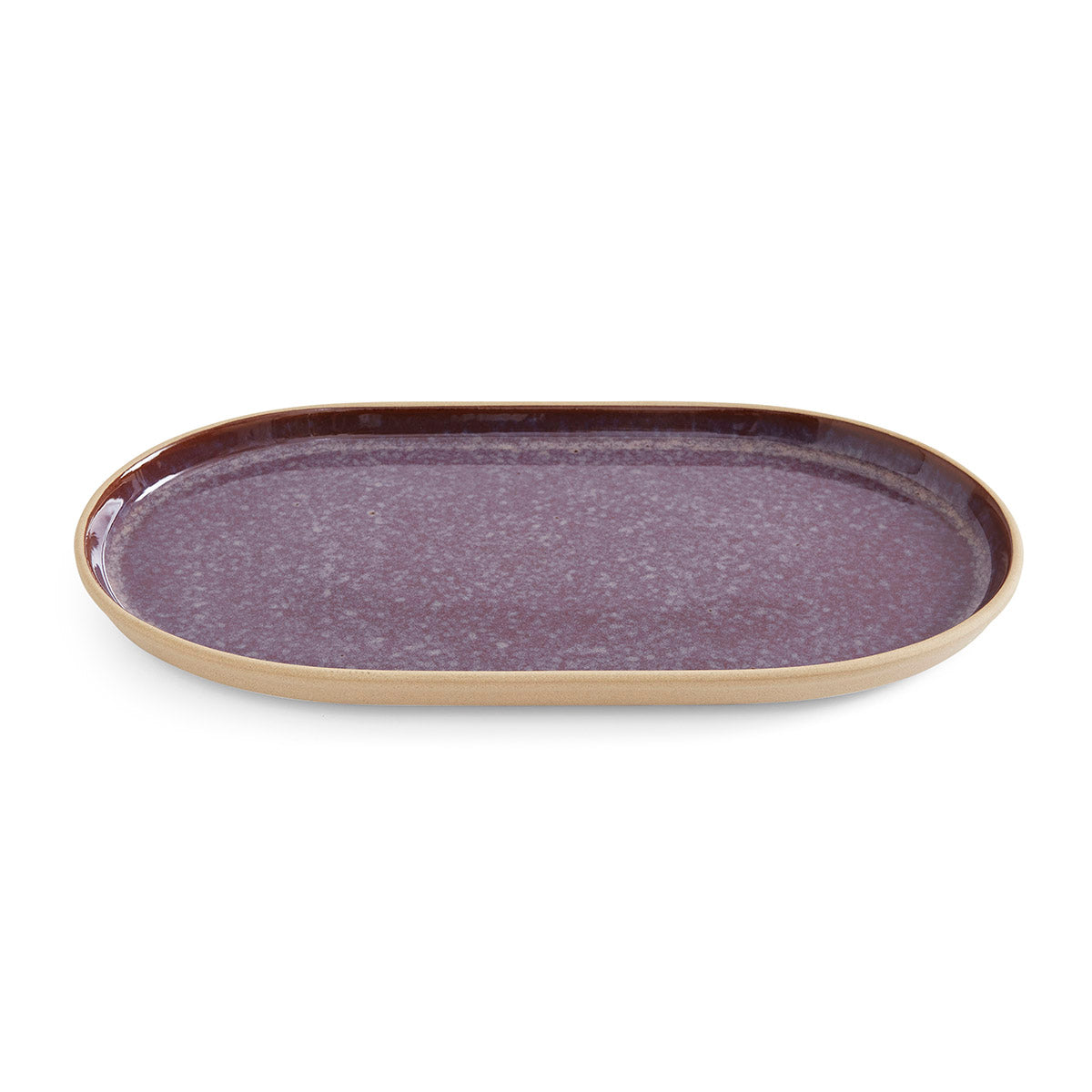 Portmeirion Minerals Lg Oval Platter 13.7X7.5" - Amethyst