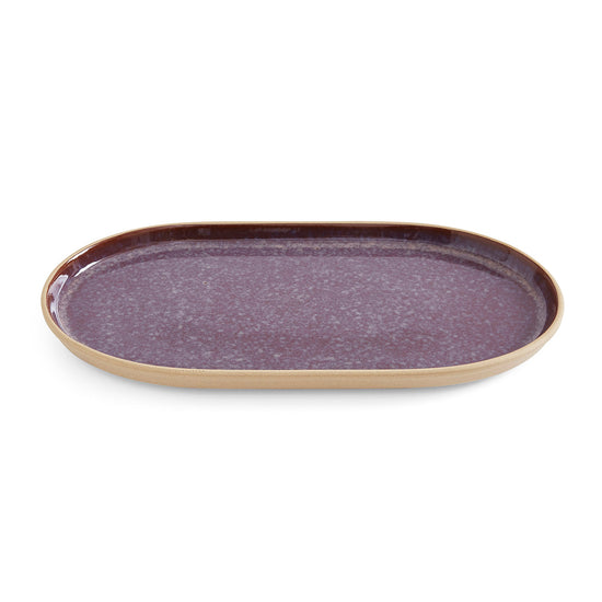 Portmeirion Minerals Lg Oval Platter 13.7X7.5" - Amethyst