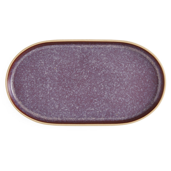 Portmeirion Minerals Lg Oval Platter 13.7X7.5" - Amethyst