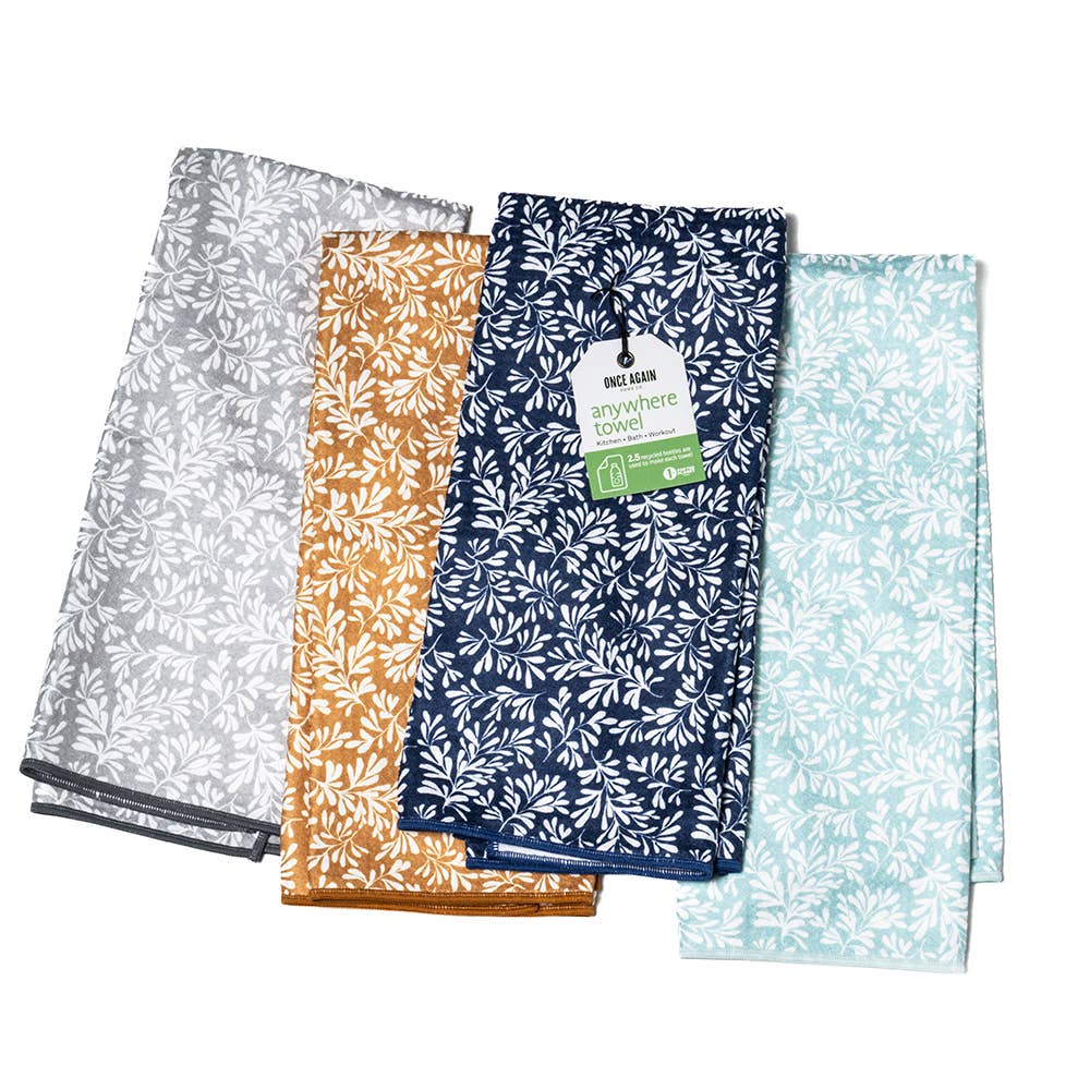 Anywhere Towel - Herbage in Navy