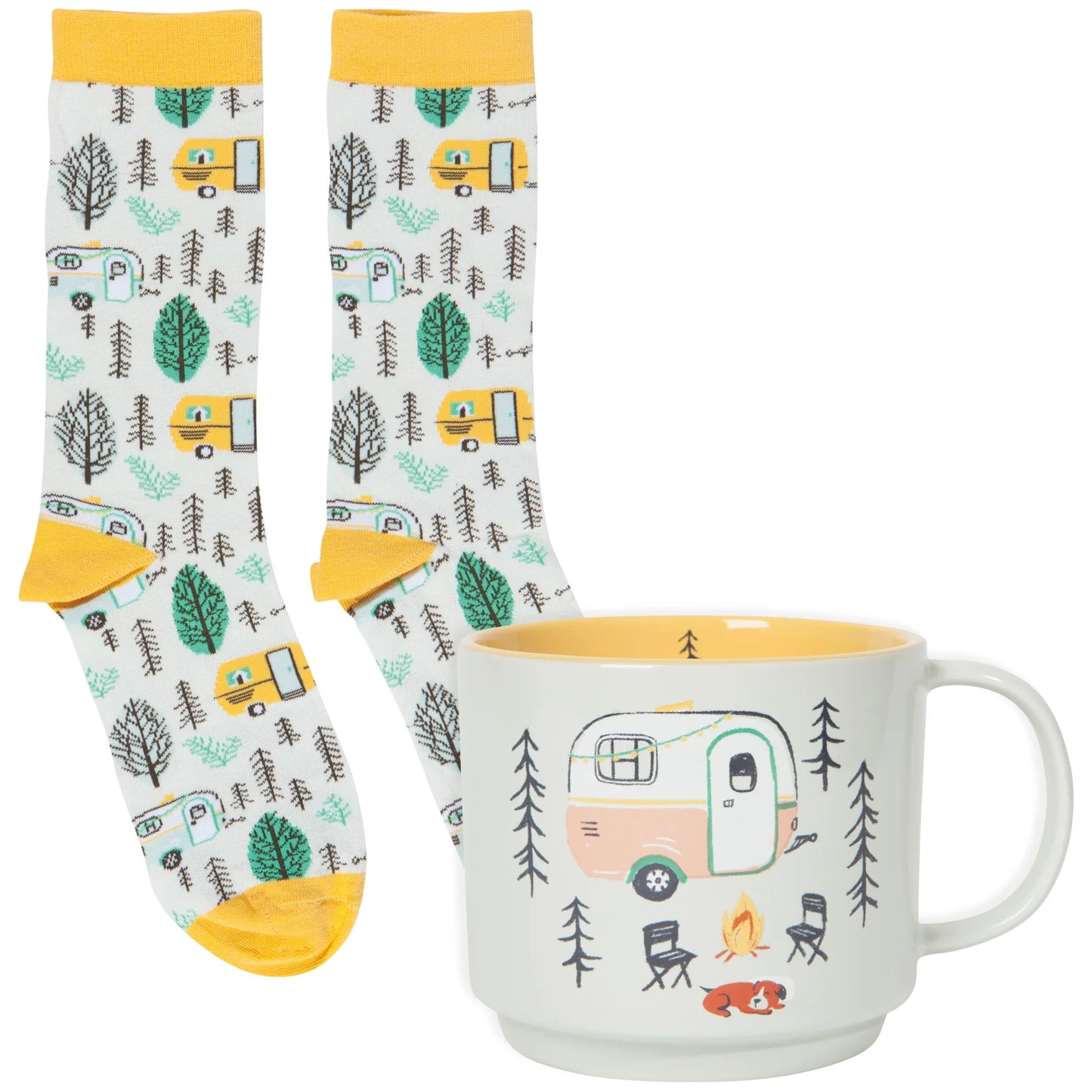 Happy Camper Mug & Sock Set