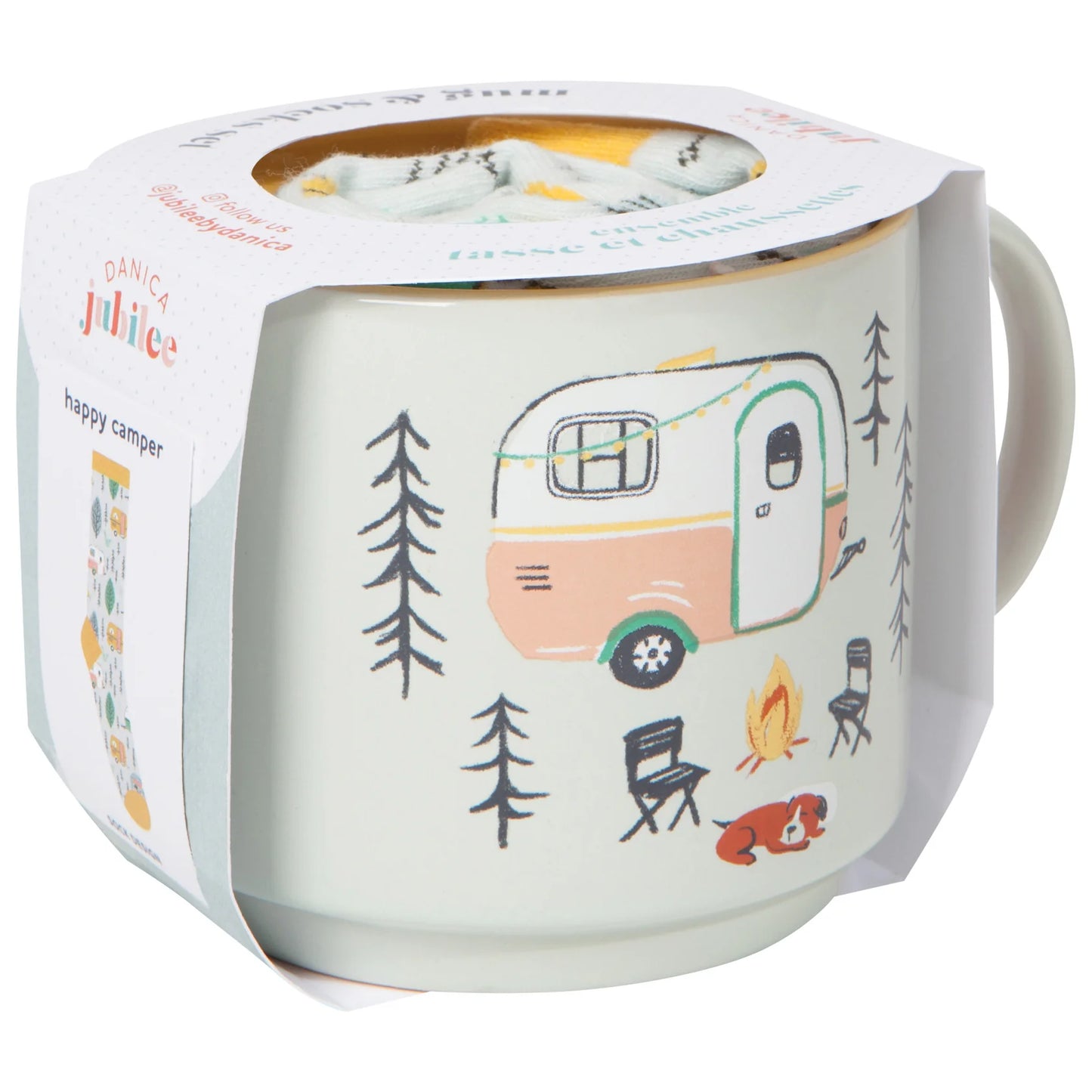 Happy Camper Mug & Sock Set