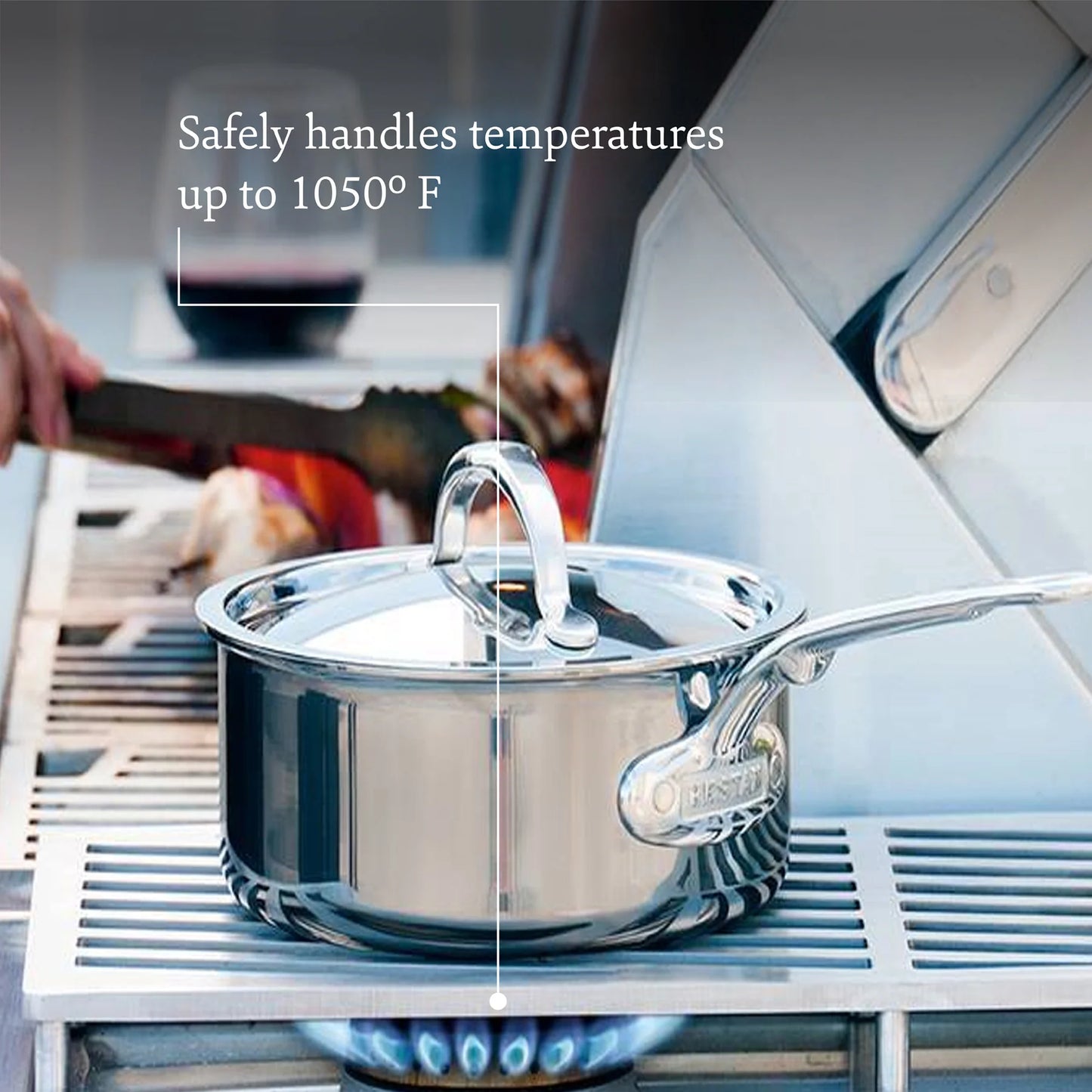 Hestan NanoBond 2qt Covered Saucier