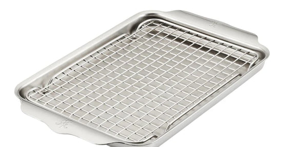 Hestan Provisions Ovenbond 9x12.5" Clad Quarter Sheet Pan + Cooling Rack