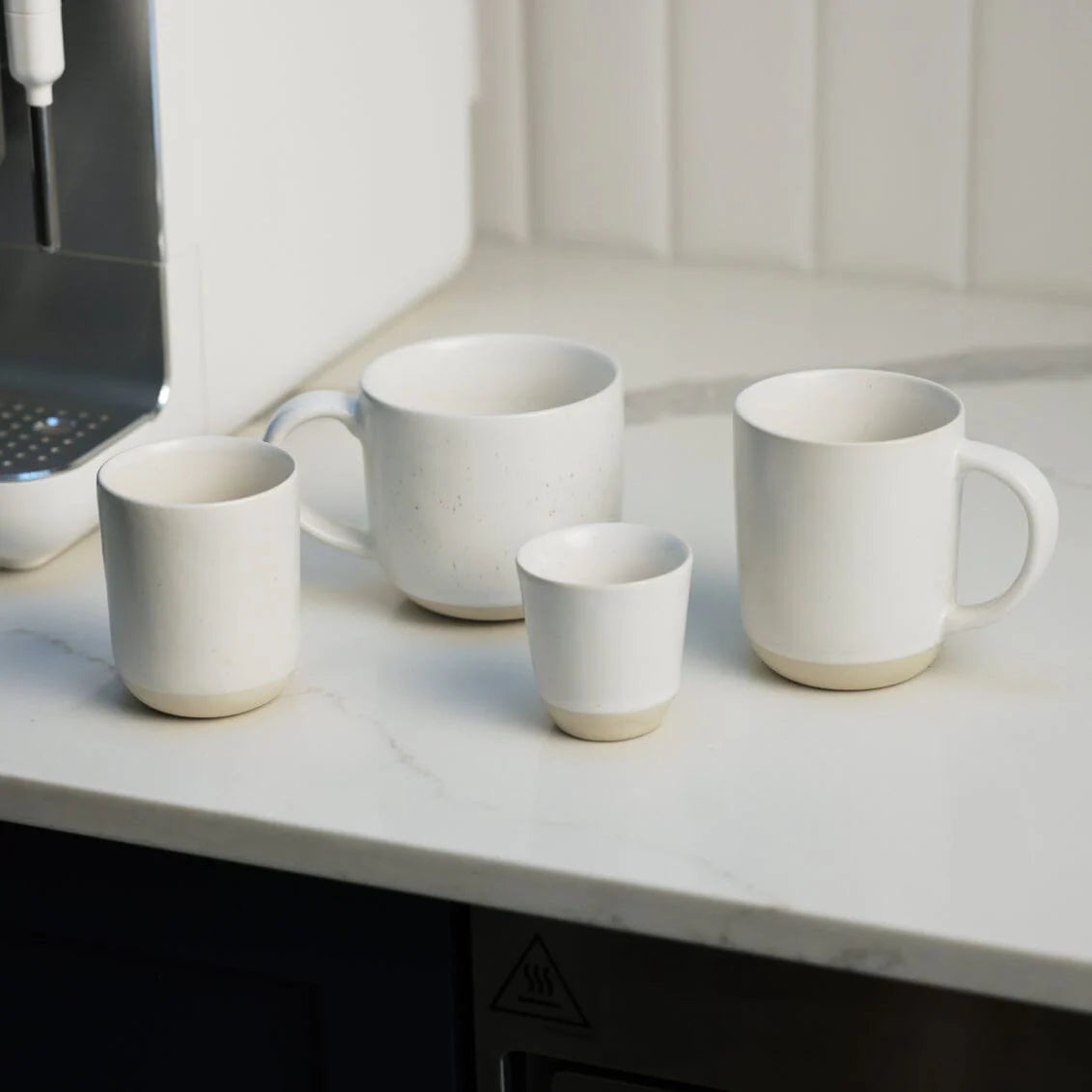 Fable The Espresso Cups 4pc - Speckled White