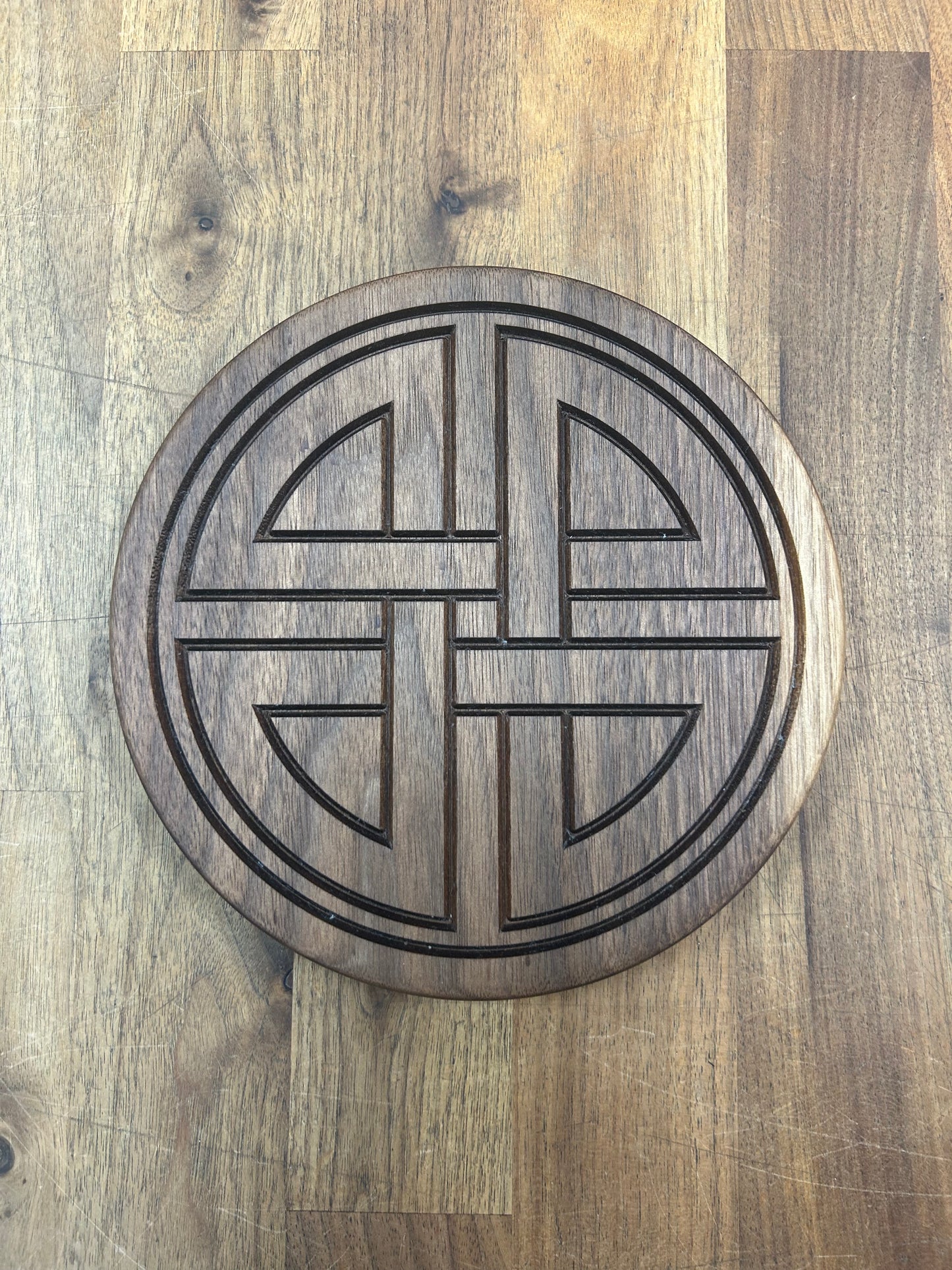 Keltic Cross - Walnut Trivet