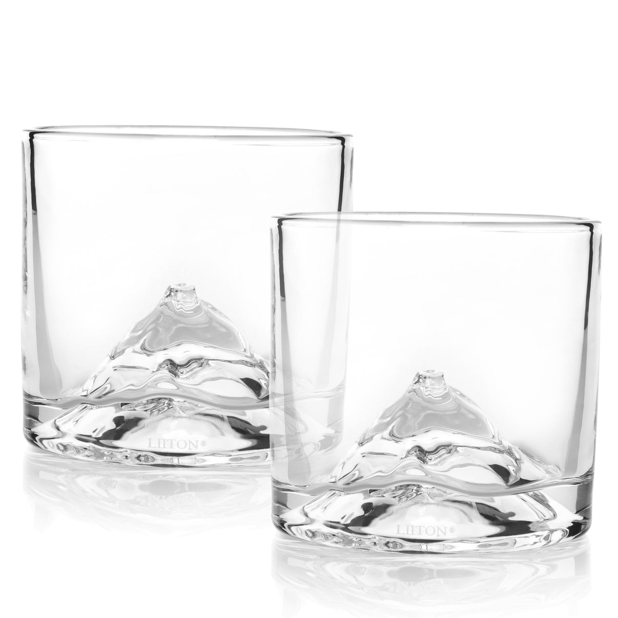 Mt Fuji Crystal Whiskey Glasses (Set of 2)