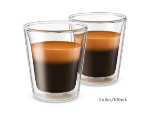 Breville Double Walled Espresso Duo Cups 100ml (2pk)