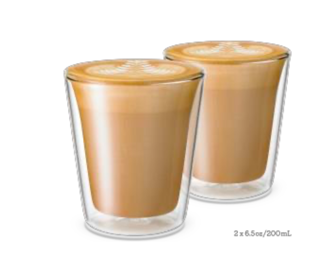 Breville Double Walled Latte Duo Cups 200ml (2pk)