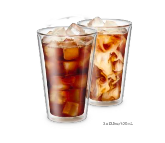 Breville Double Walled Iced Coffee Duo Cups 400ml (2pk)