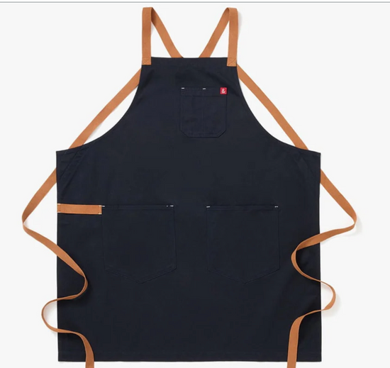 Hedley & Bennett The All Day Crossback Apron - Midnight Cider Blue