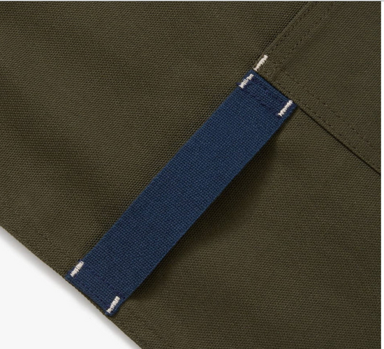 Hedley & Bennett The All Day Crossback Apron - Olive Green Navy Straps