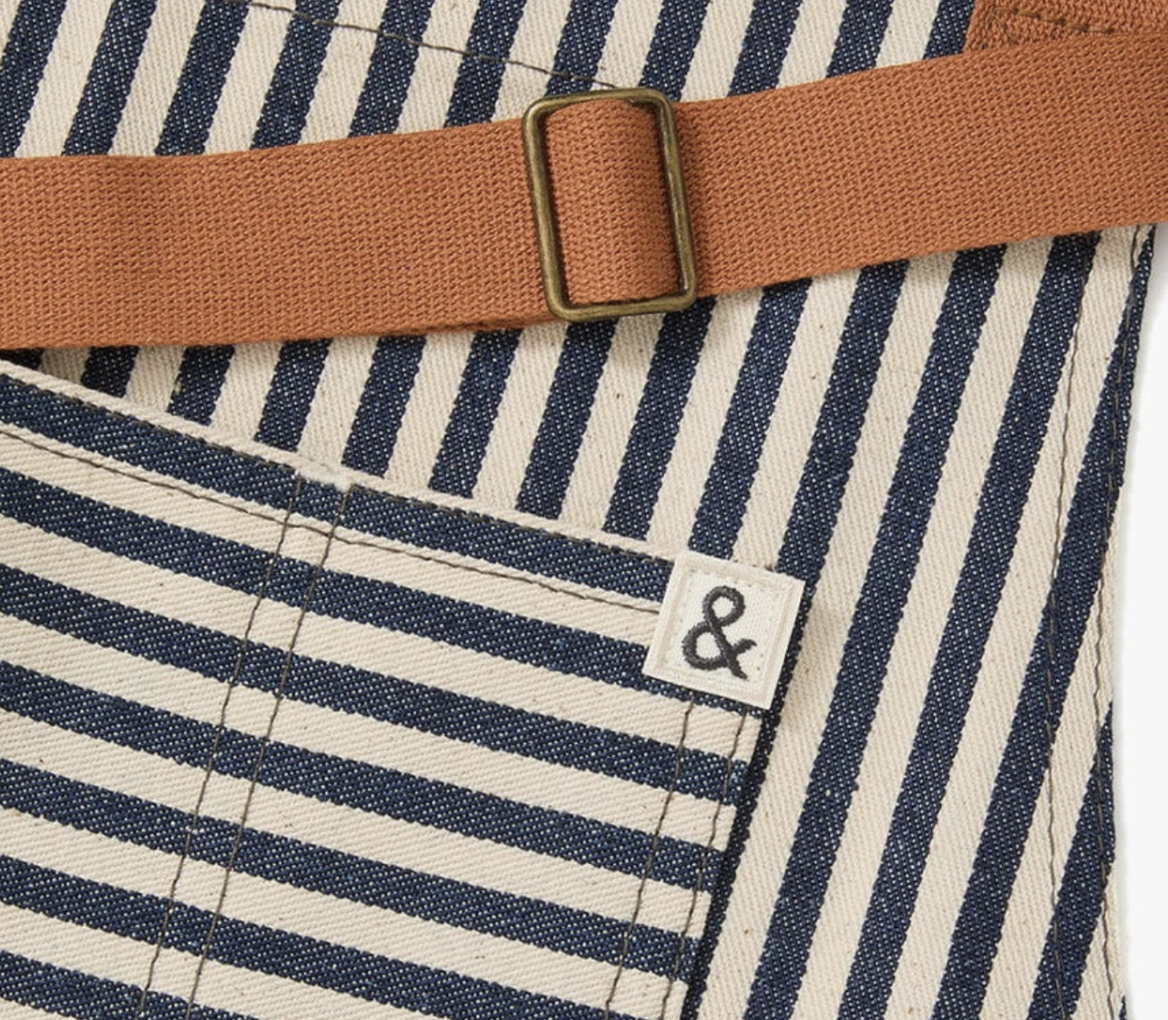 Hedley & Bennett The Essential Apron - Palm Striped Denim