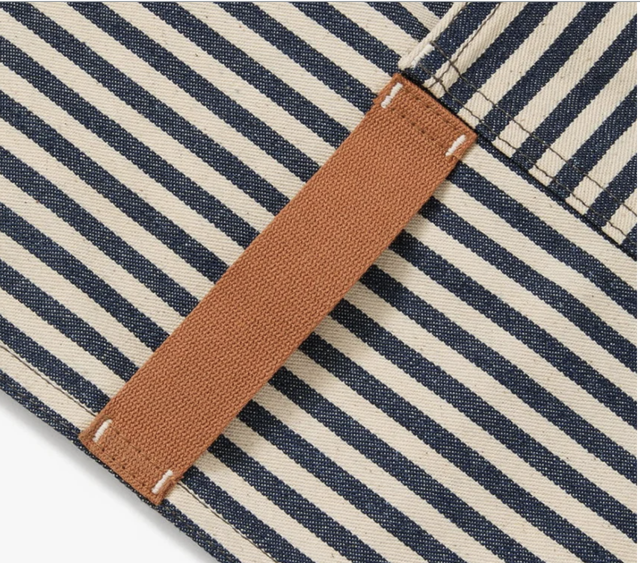 Hedley & Bennett The Essential Apron - Palm Striped Denim