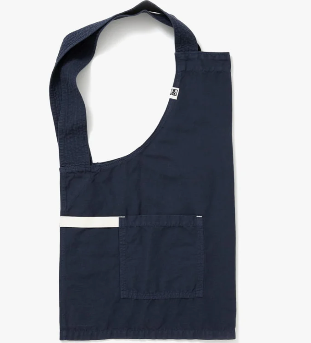 Hedley & Bennett The Smock Apron - Blueberry Blue