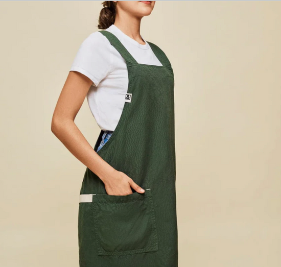 Hedley & Bennett The Smock Apron - Broccolini Green