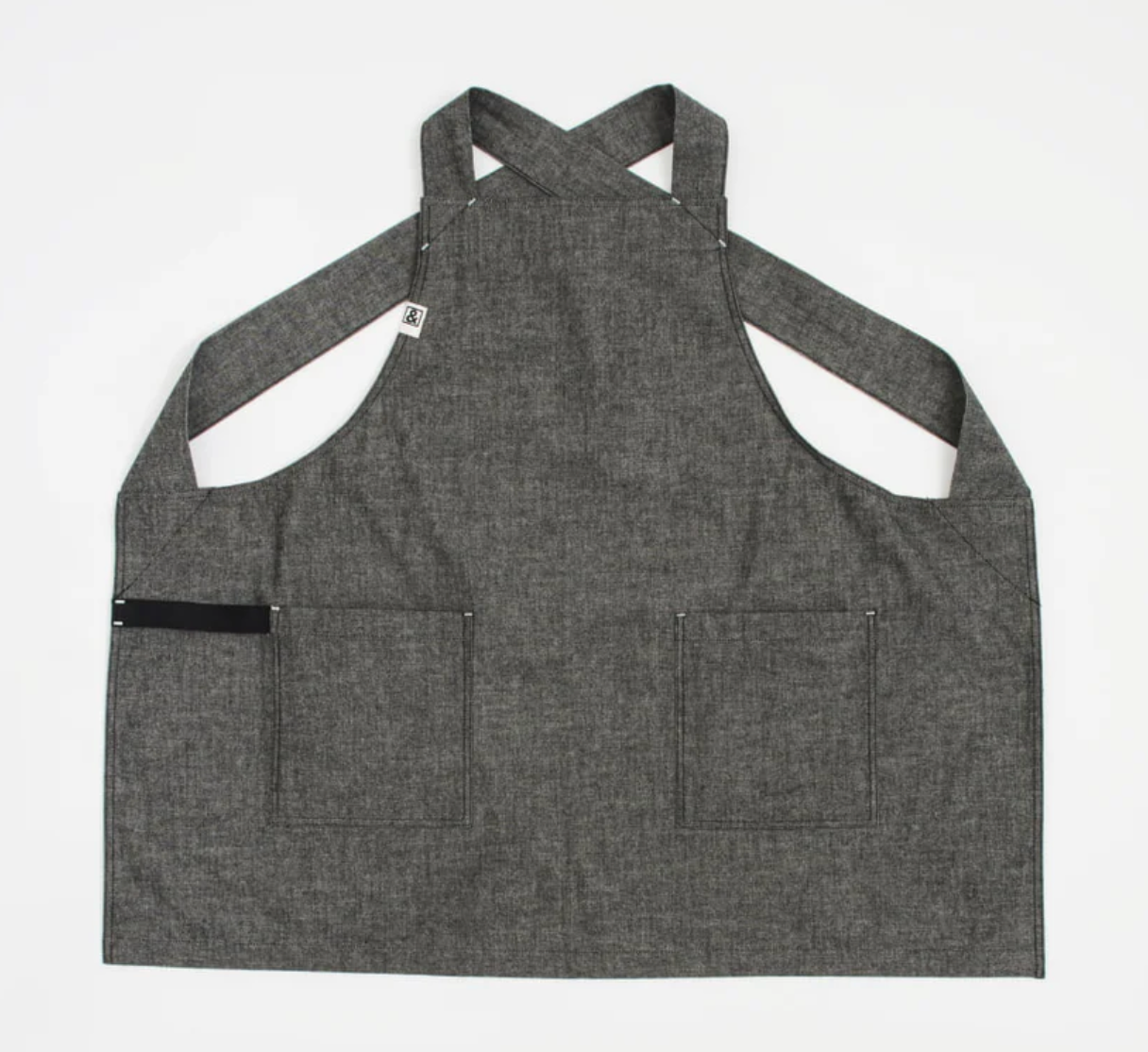 Hedley & Bennett The Smock Apron - Black Salt Chambray