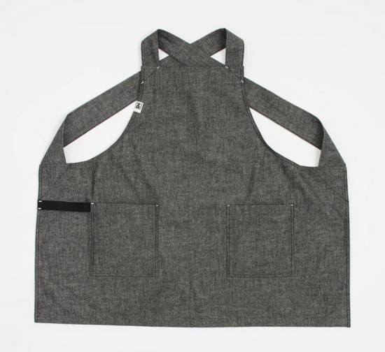 Hedley & Bennett The Smock Apron - Black Salt Chambray