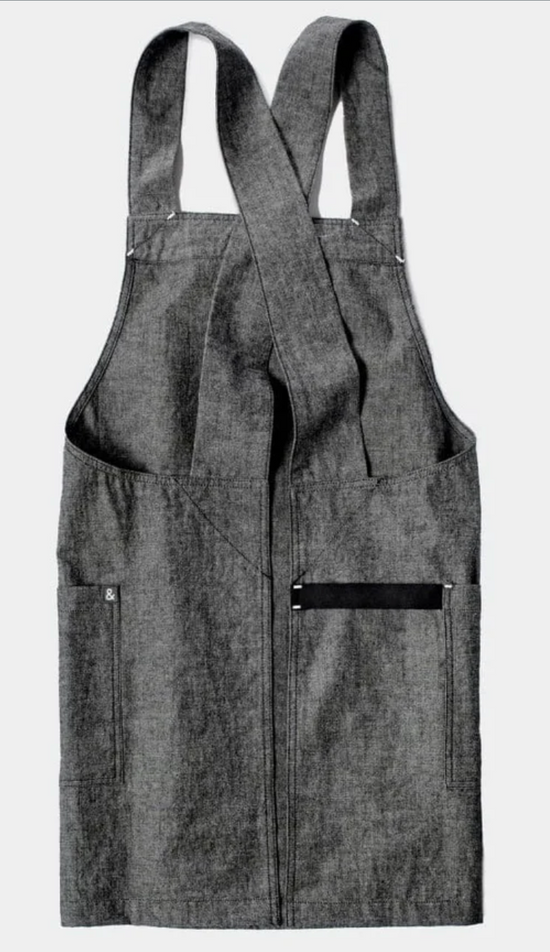 Hedley & Bennett The Smock Apron - Black Salt Chambray