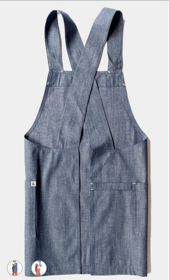 Hedley & Bennett The Smock Apron - Blue Salt Chambray