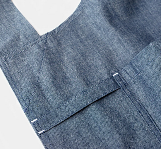 Hedley & Bennett The Smock Apron - Blue Salt Chambray