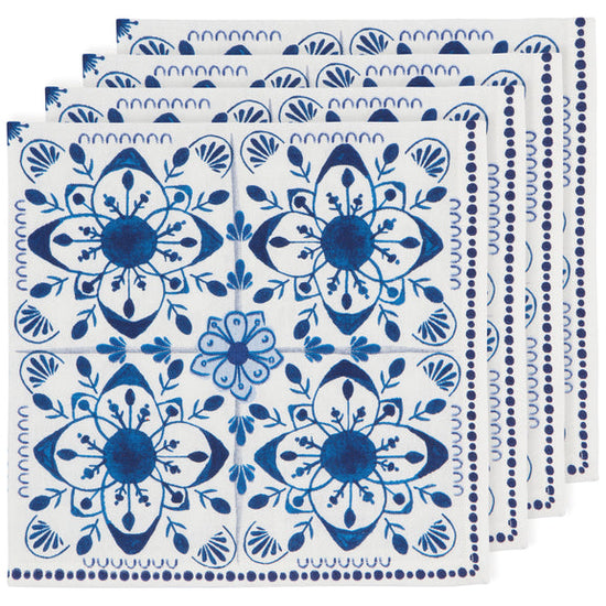 Print Napkin Set/4 - Porto