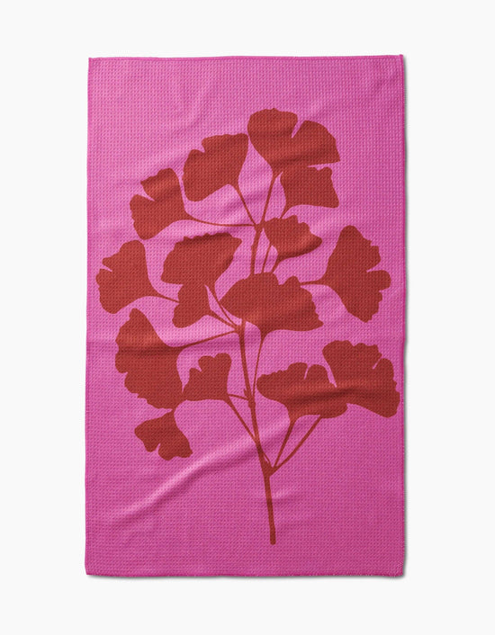 Geometry Ginkgo Tea Towel