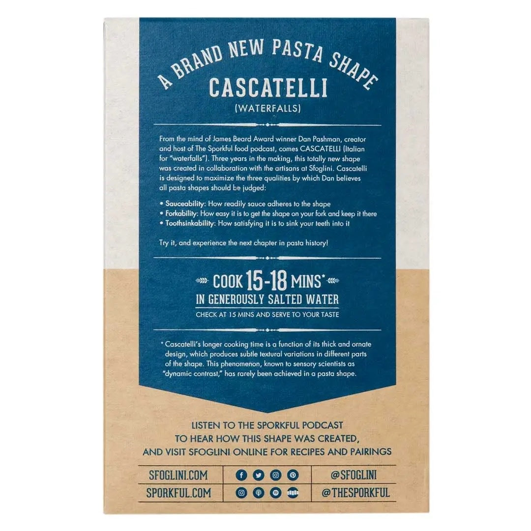 Sfoglini x Sporkful  Cascatelli Pasta (454g)