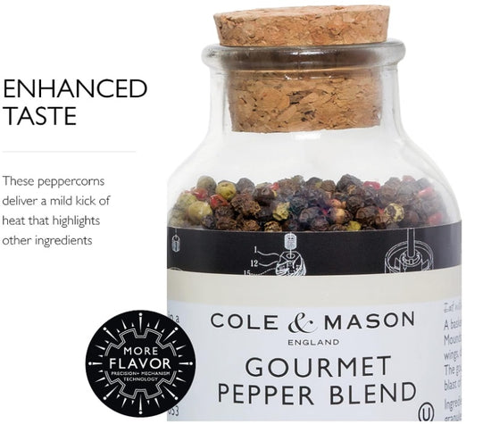 Large Gourmet Peppercorns - Cole & Mason