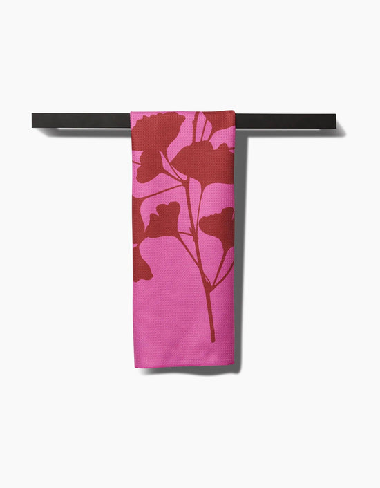 Geometry Ginkgo Tea Towel