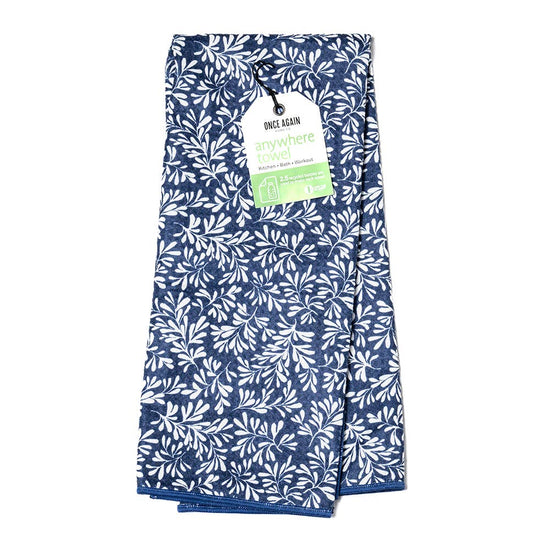 Anywhere Towel - Herbage in Navy