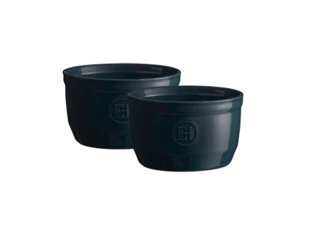 Emile Henry Ramekin 2pc Set 10.5x6cm - Bleu Nuit