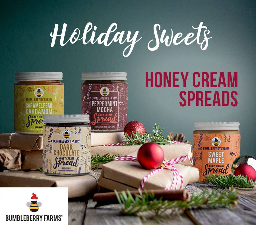 SEASONAL Peppermint Mocha Honey Cream Spread