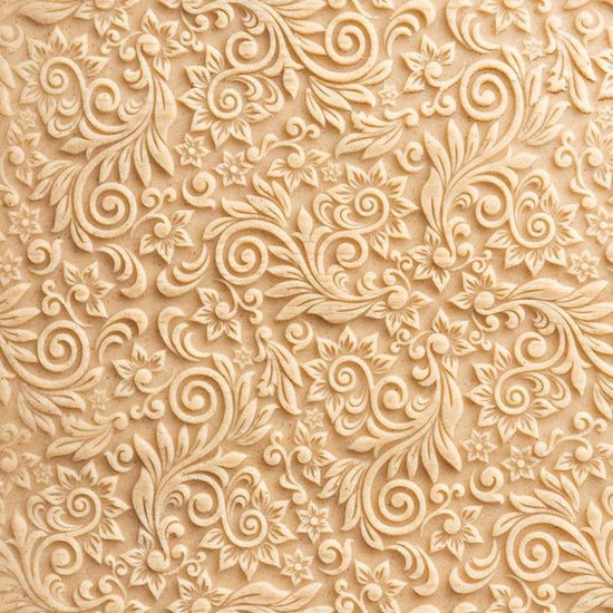 Embossed Rolling Pin - Flores