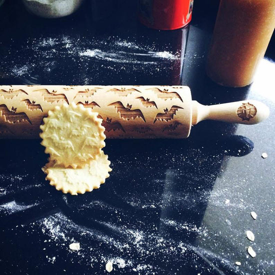 Embossed Rolling Pin -  Bats **30% OFF**